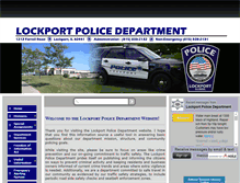 Tablet Screenshot of lockportpolice.info